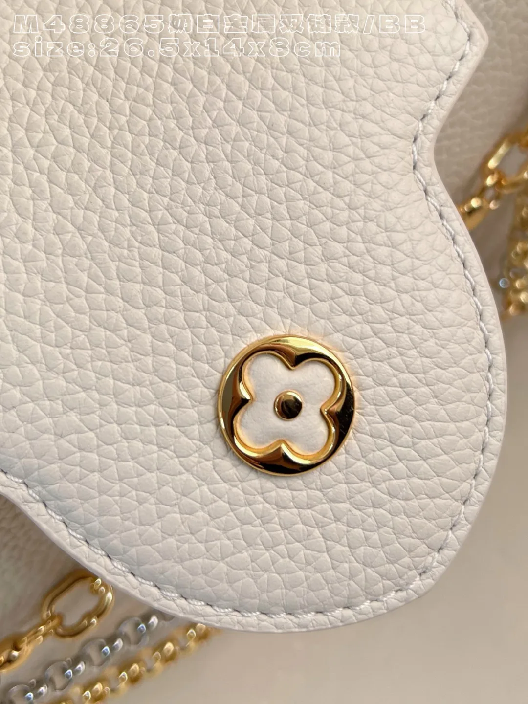 Louis Vuitton Capucines White Grained Leather Crossbody Bag product photo from LabelPicks