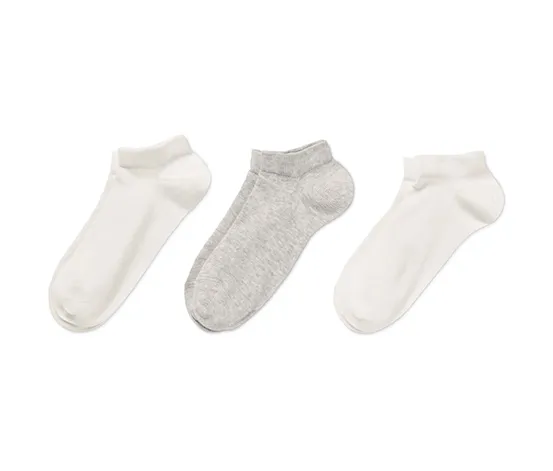 3 Paar Sneakersocken aus Bio-Baumwolle