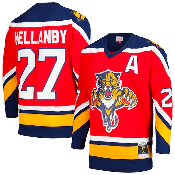 Scott Mellanby Florida Panthers Alternate Captain's Patch 1995/96 Blue Line Player Jersey - Red