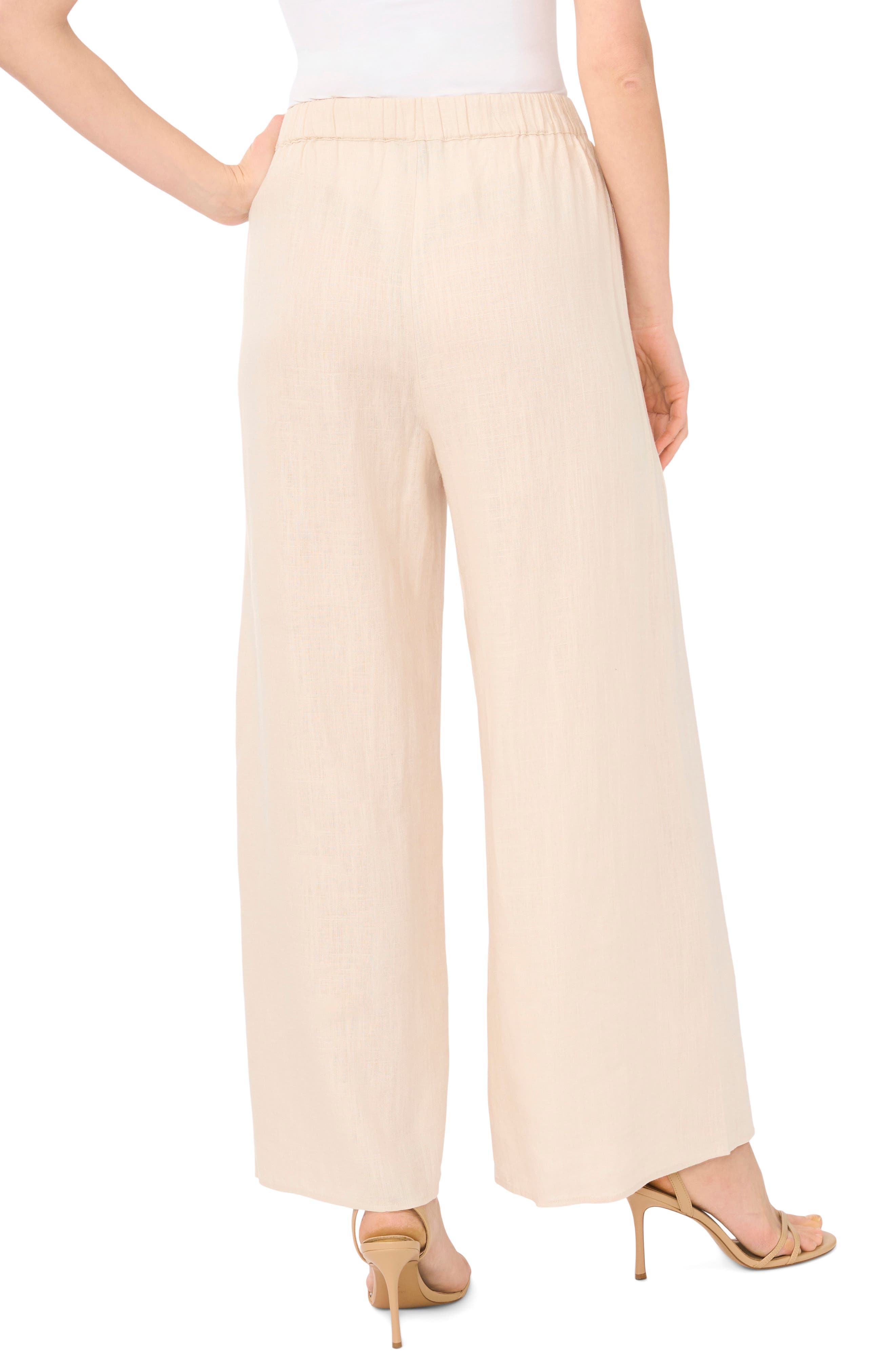 Halogen® Tie Waist Wide Leg Pants