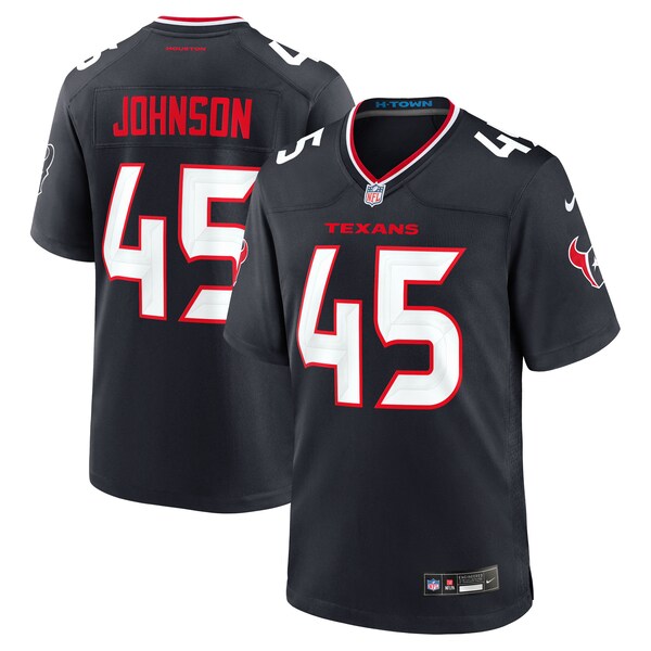 Jakob Johnson Houston Texans Nike Team Game Jersey -  Navy