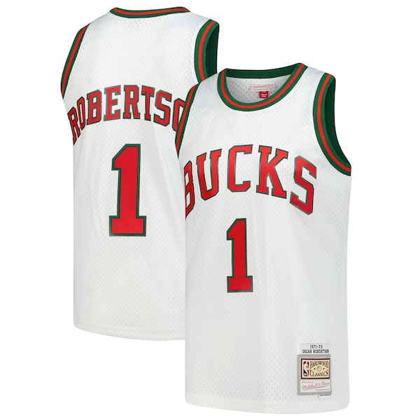 Oscar Robertson Milwaukee Bucks  Hardwood Classics Swingman Jersey - White