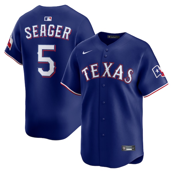 Corey Seager Texas Rangers Nike Alternate 2 Limited Jersey - Royal/Light Blue