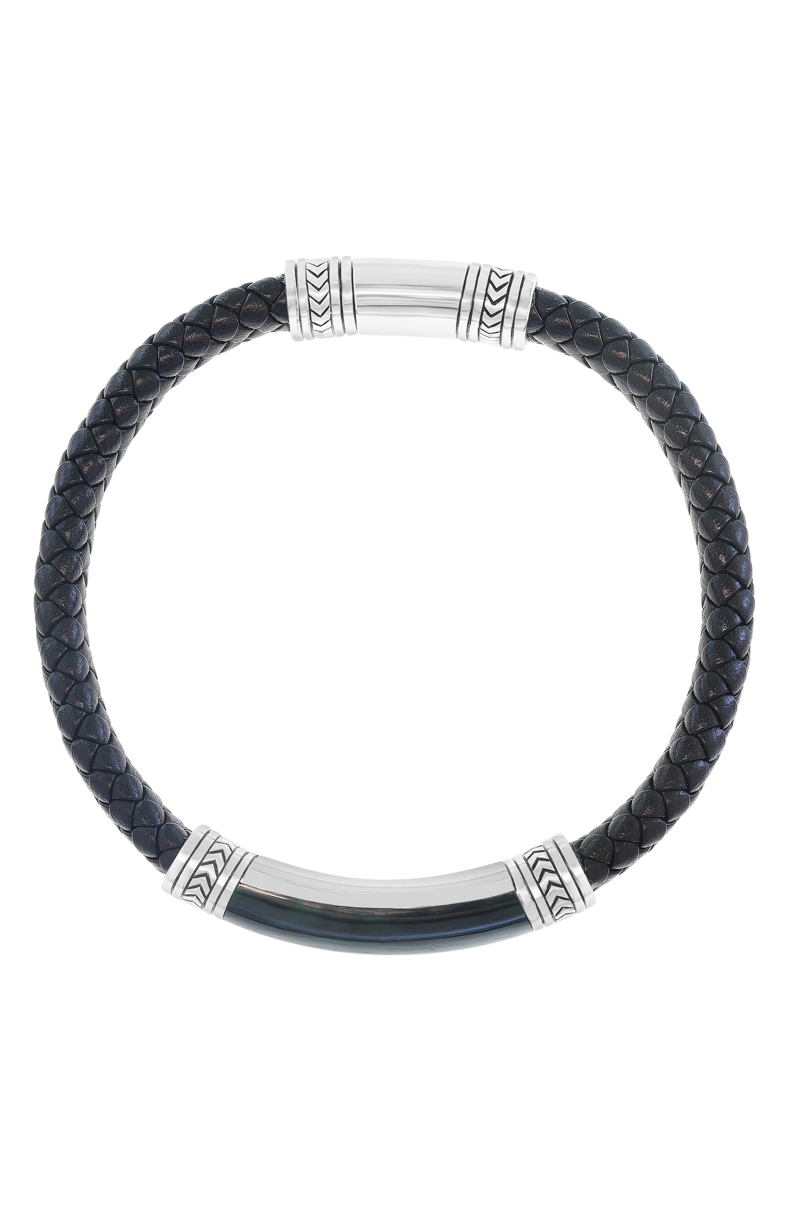 EFFY Malachite & Leather Bracelet