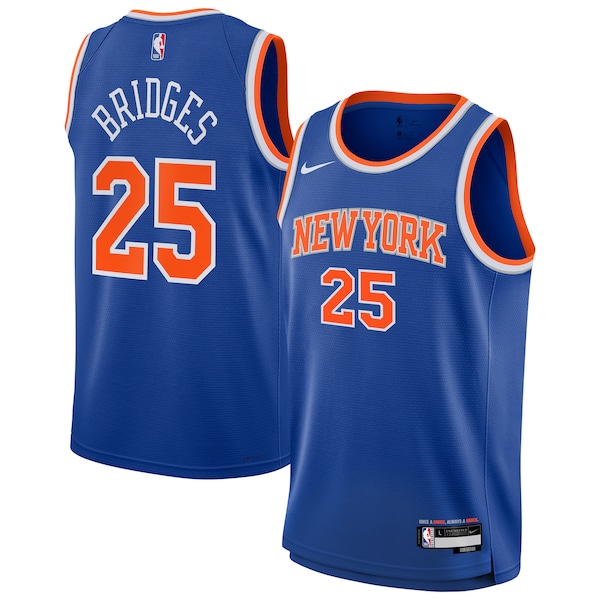 Mikal Bridges New York Knicks Nike Youth Swingman Jersey - Icon Edition - Blue