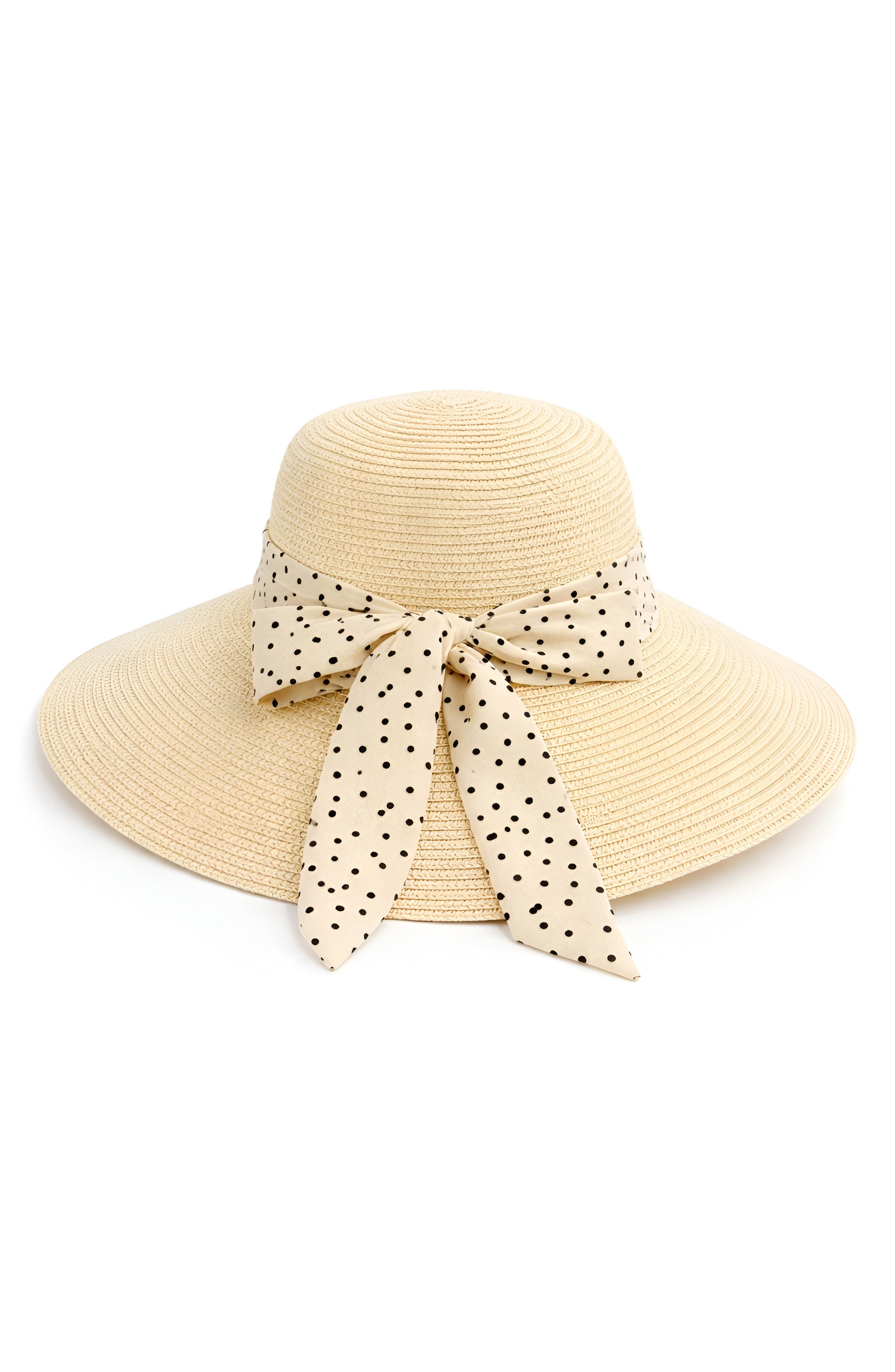 SURELL Bow Bell Straw Hat