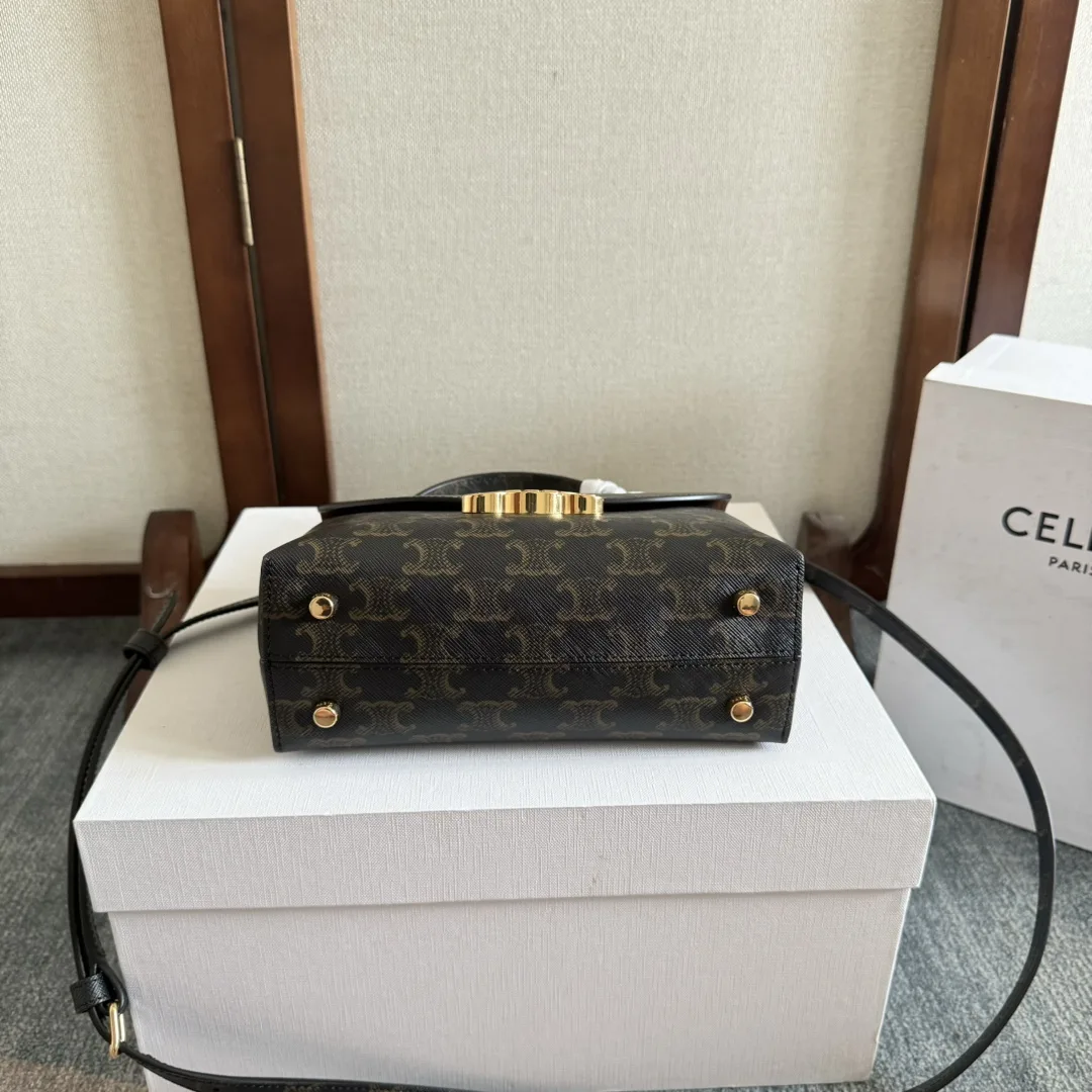 Celine Black Triomphe Crossbody Bag product photo from LabelPicks