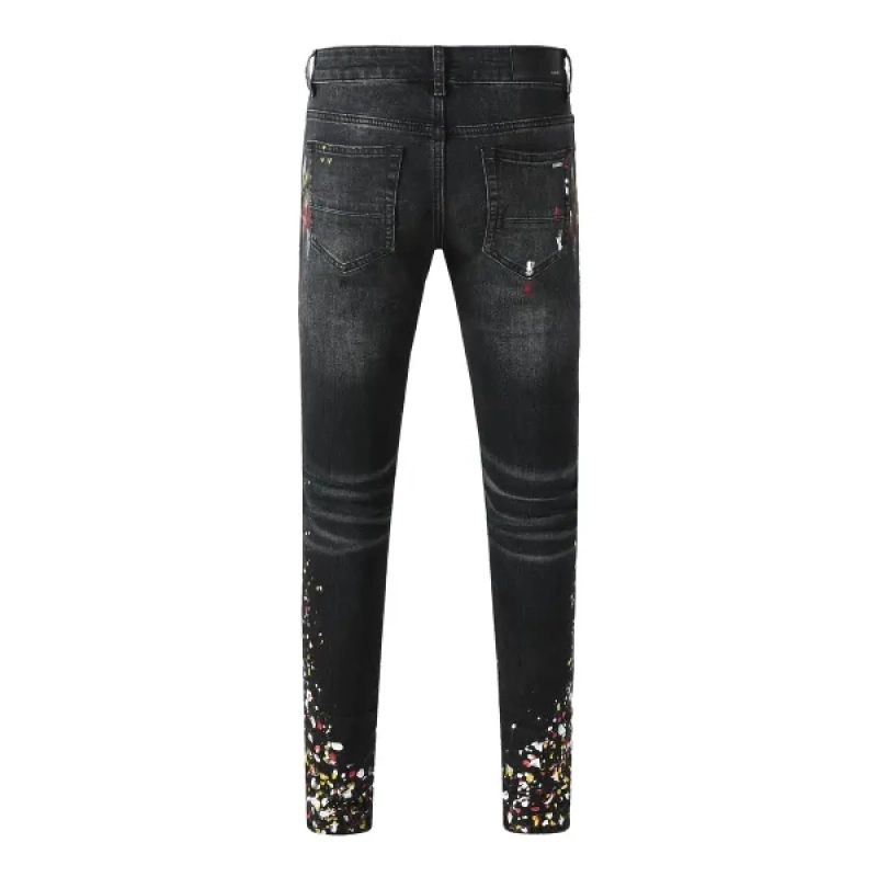 Amiri Jean Black Print