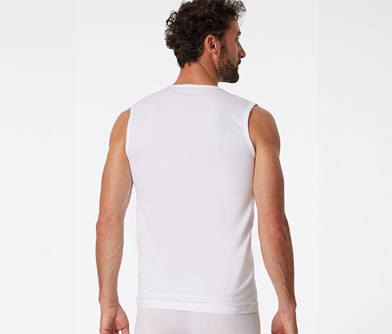 2 SCHIESSER Tanktops mit Bio-Baumwolle, weiß