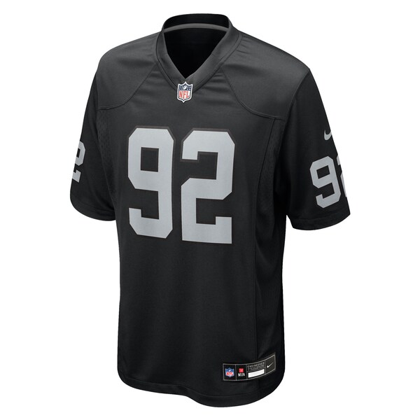 JJ Pegues Las Vegas Raiders Nike Team Game Jersey -  Black