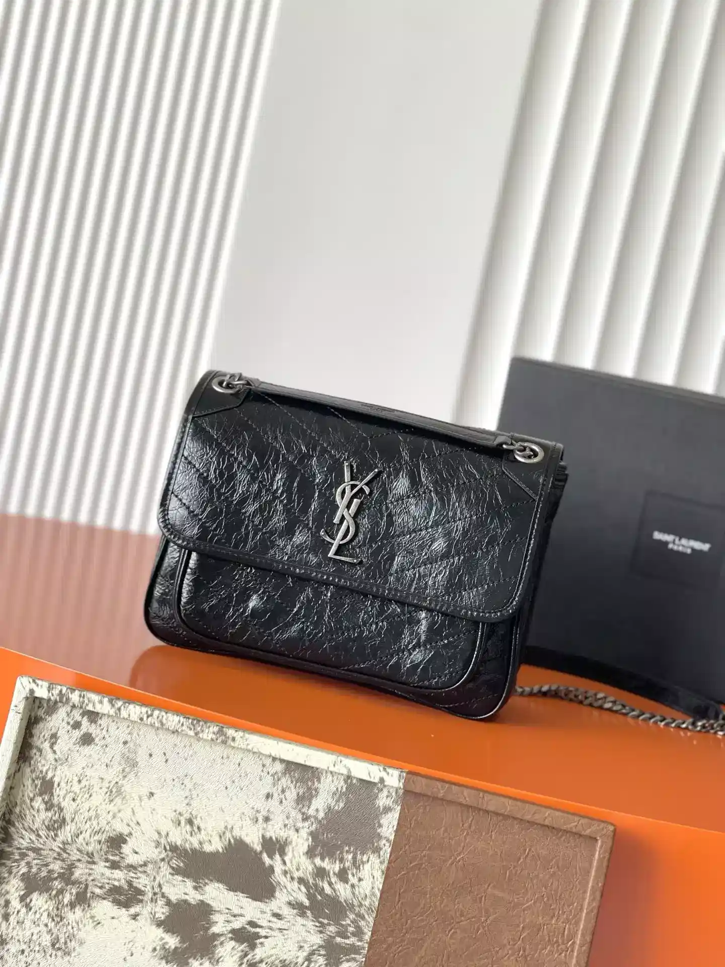 Saint Laurent Niki Calfskin Shoulder Bag product photo from LabelPicks