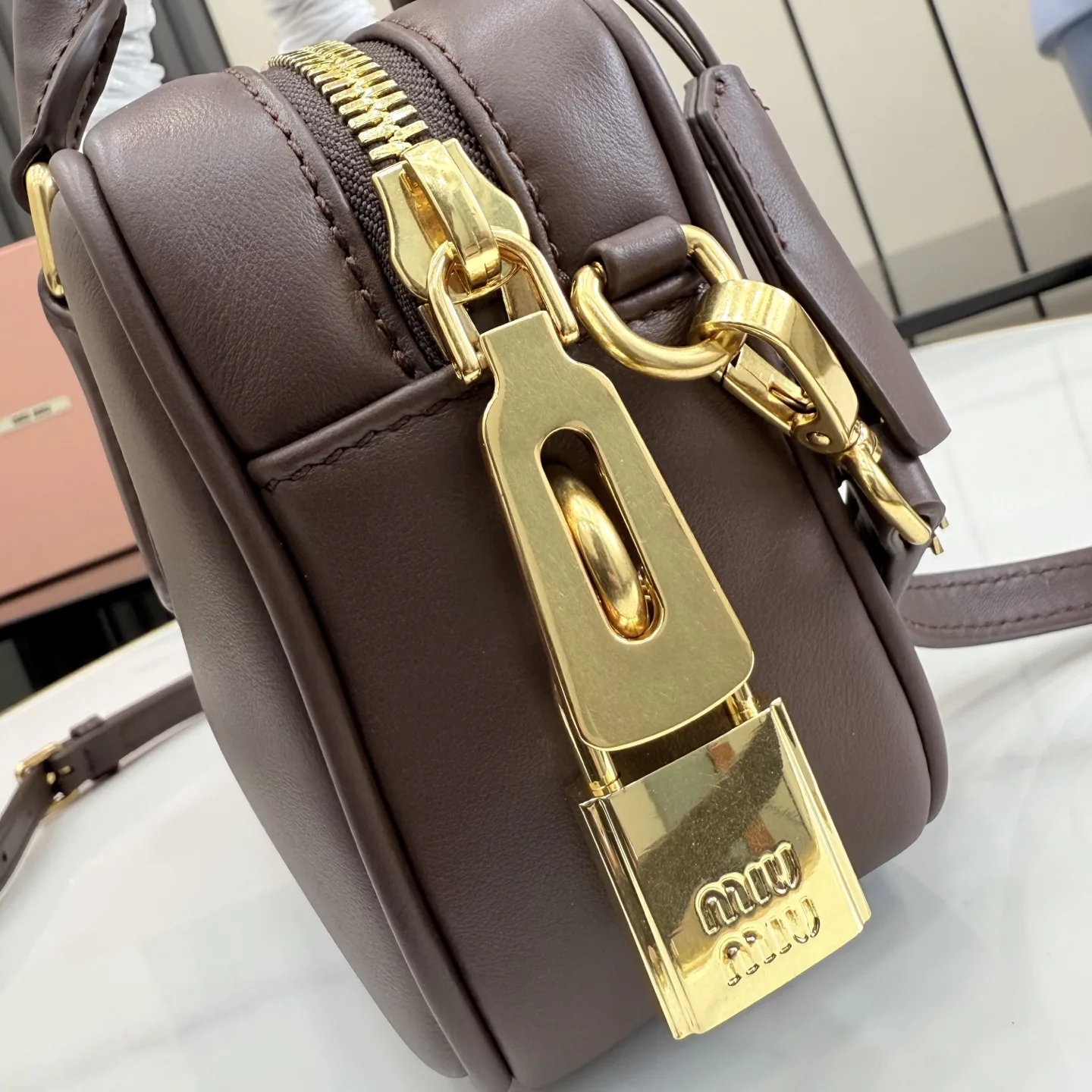 Miu Miu Calfskin Matelasse Top Handle Bag product photo from LabelPicks