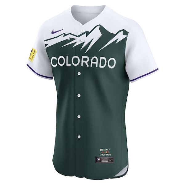 Colorado Rockies Nike City Connect Elite Jersey - Green