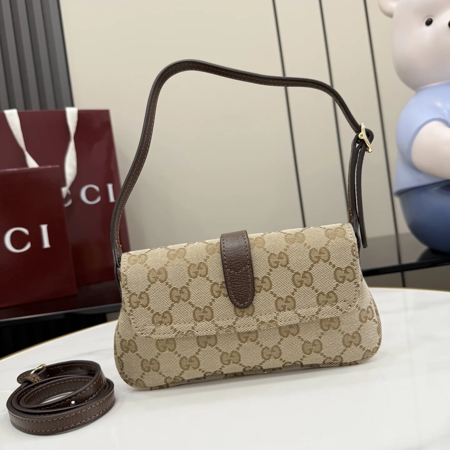 Gucci Jackie Brown Quilted Leather Shoulder Bag product photo from LabelPicks