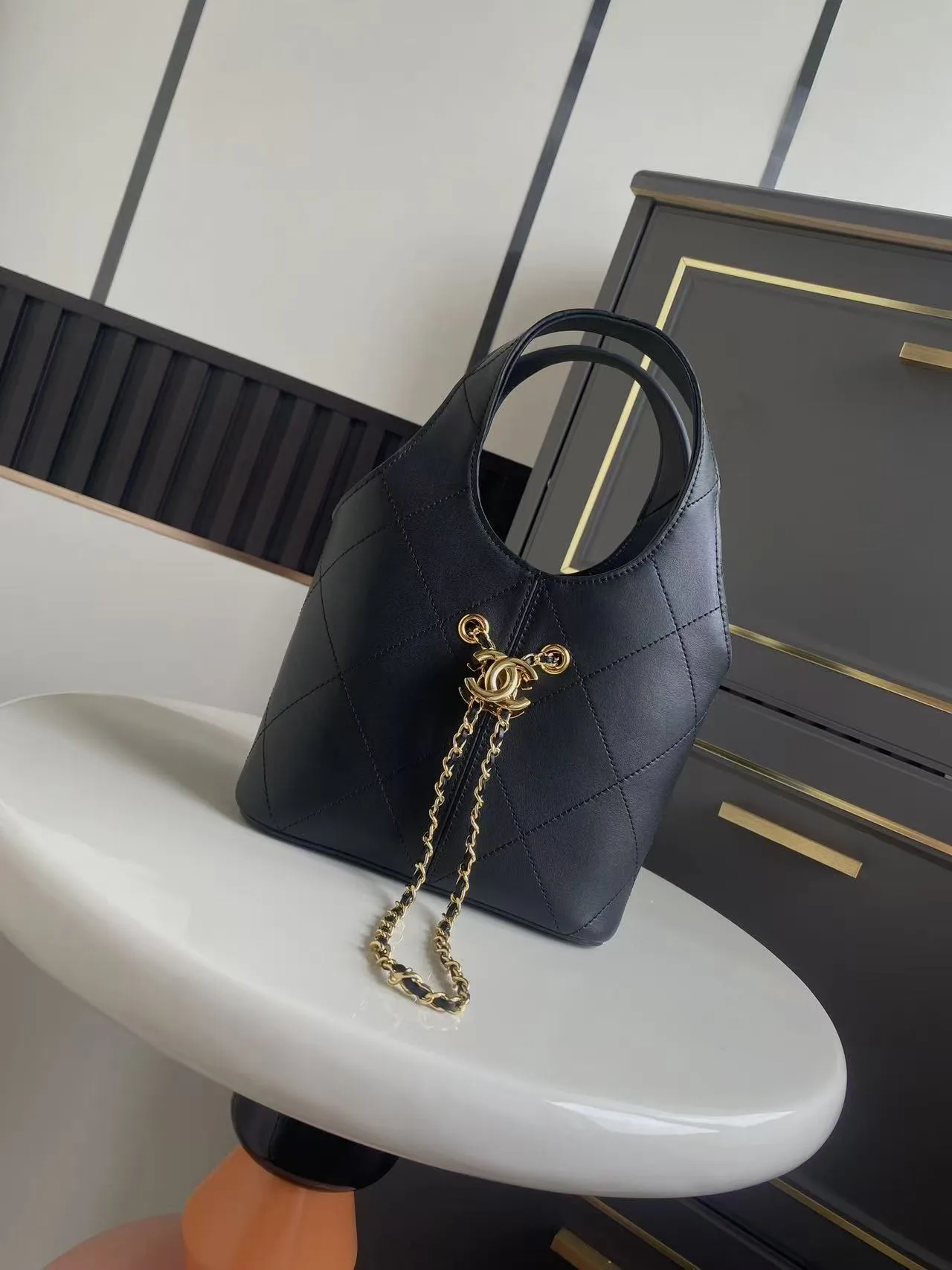 Chanel Quilted Leather Hobo Bag product photo from LabelPicks