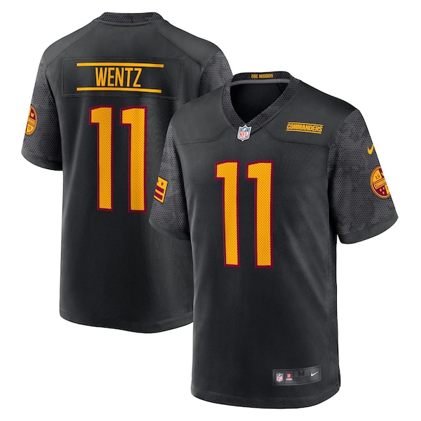Carson Wentz Washington Commanders Nike Alternate Game Player Jersey - Black/Burgundy