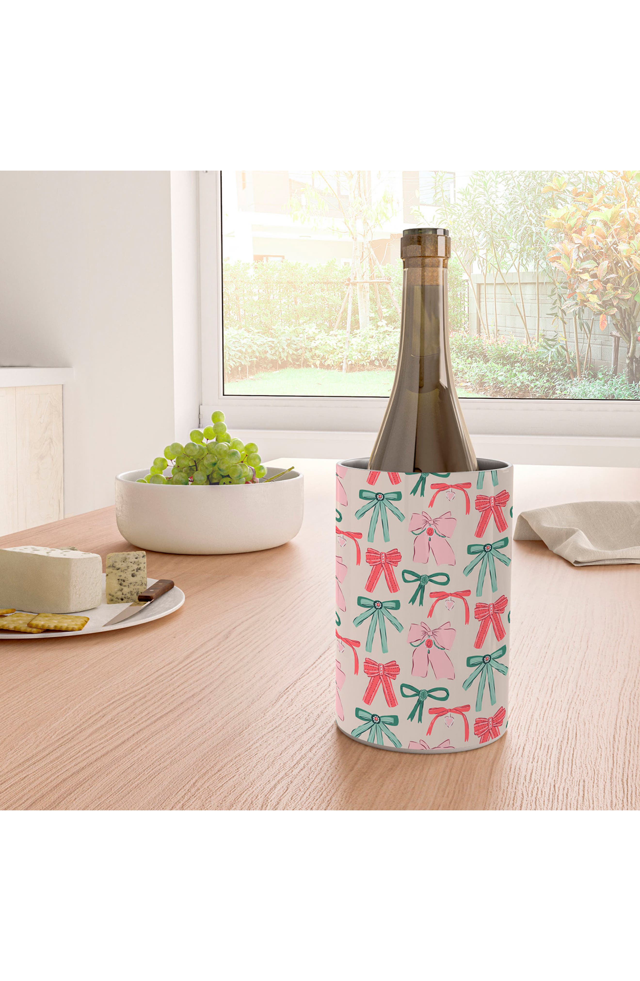 Deny Designs Fancy Ribbons & Bows Stainless Steel Wine Cooler