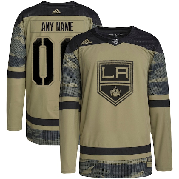 Los Angeles Kings adidas Military Appreciation Team Authentic Custom Practice Jersey - Camo