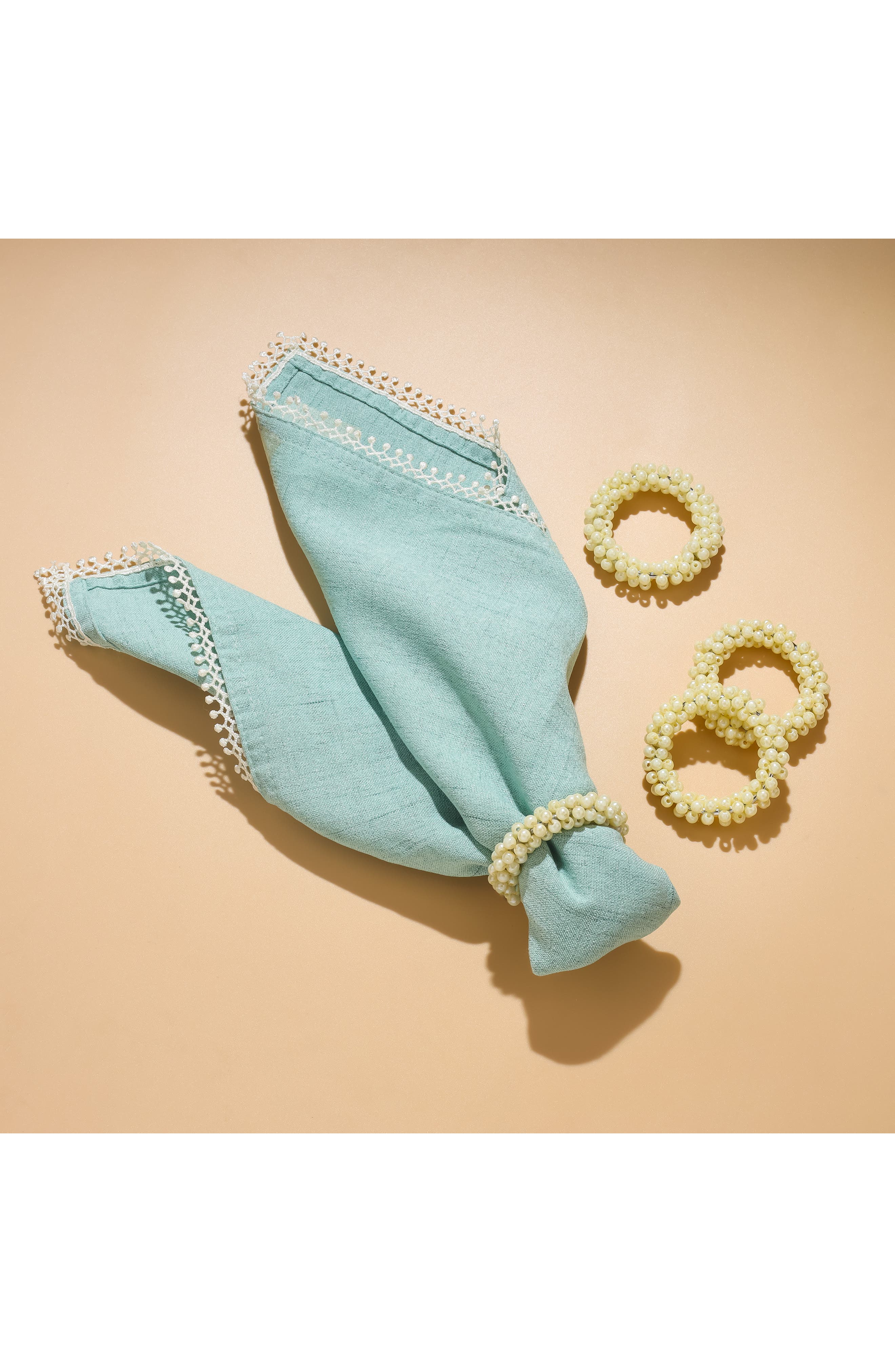 Tiramisu Pure Elegance 4-Pack Napkin Rings