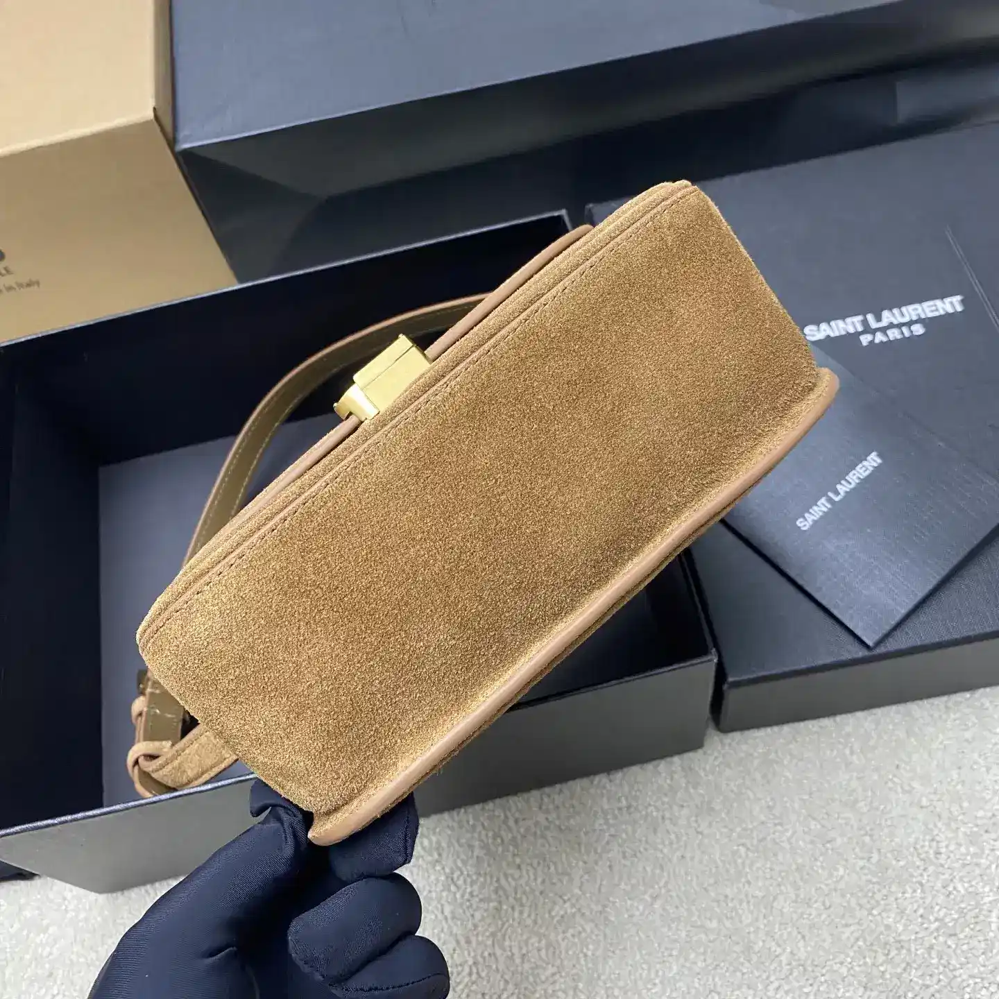 Saint Laurent Solferino Black Calfskin Shoulder Bag product photo from LabelPicks