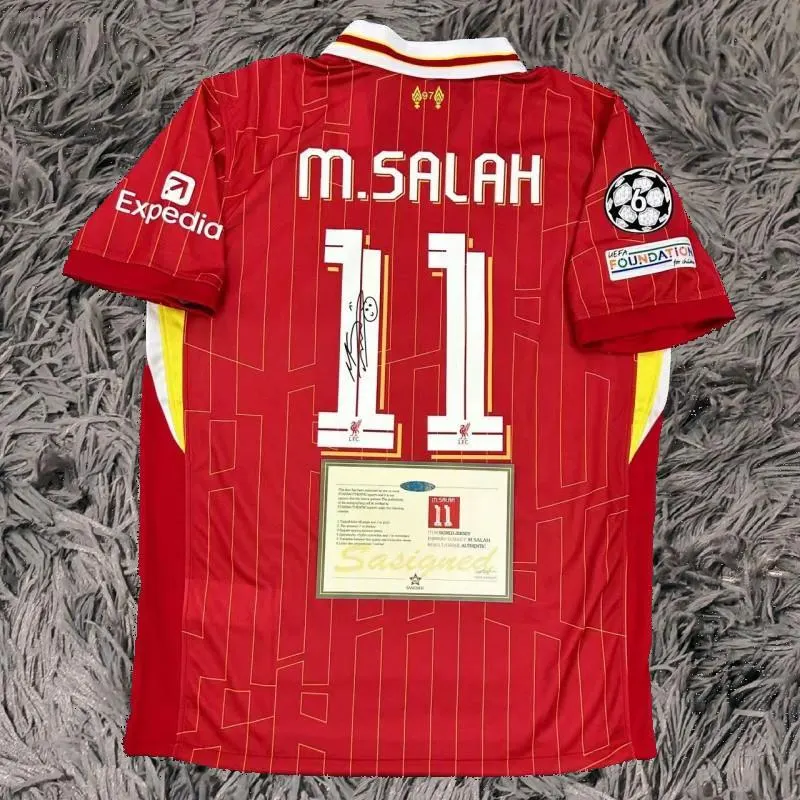 Mo Salah SIGNED Liverpool 24/25 Home Jersey/Shirt - COA - 2025