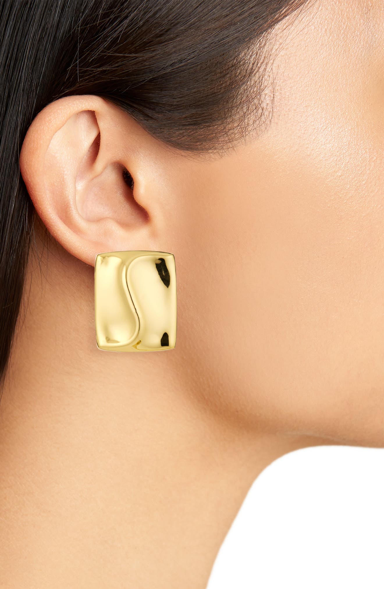 ARGENTO VIVO Wavy Rectangle Bar Stud Earrings