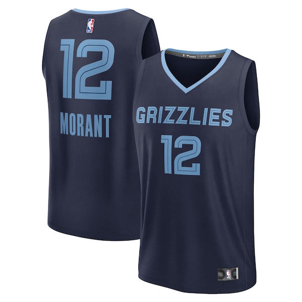 Ja Morant Memphis Grizzlies  Youth Fast Break Replica Player Jersey - Icon Edition - Navy