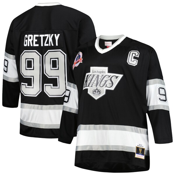 Wayne Gretzky Los Angeles Kings Big & Tall 1992/93 Blue Line Player Jersey - Black