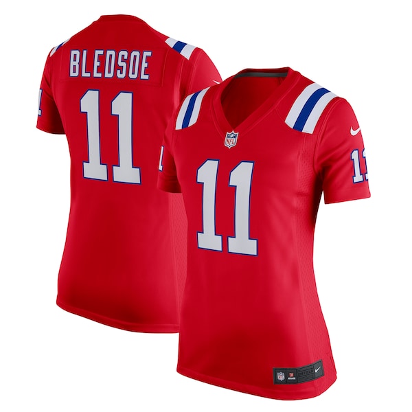 Drew Bledsoe New England Patriots Nike Women's Retired Game Jersey - Red/Navy