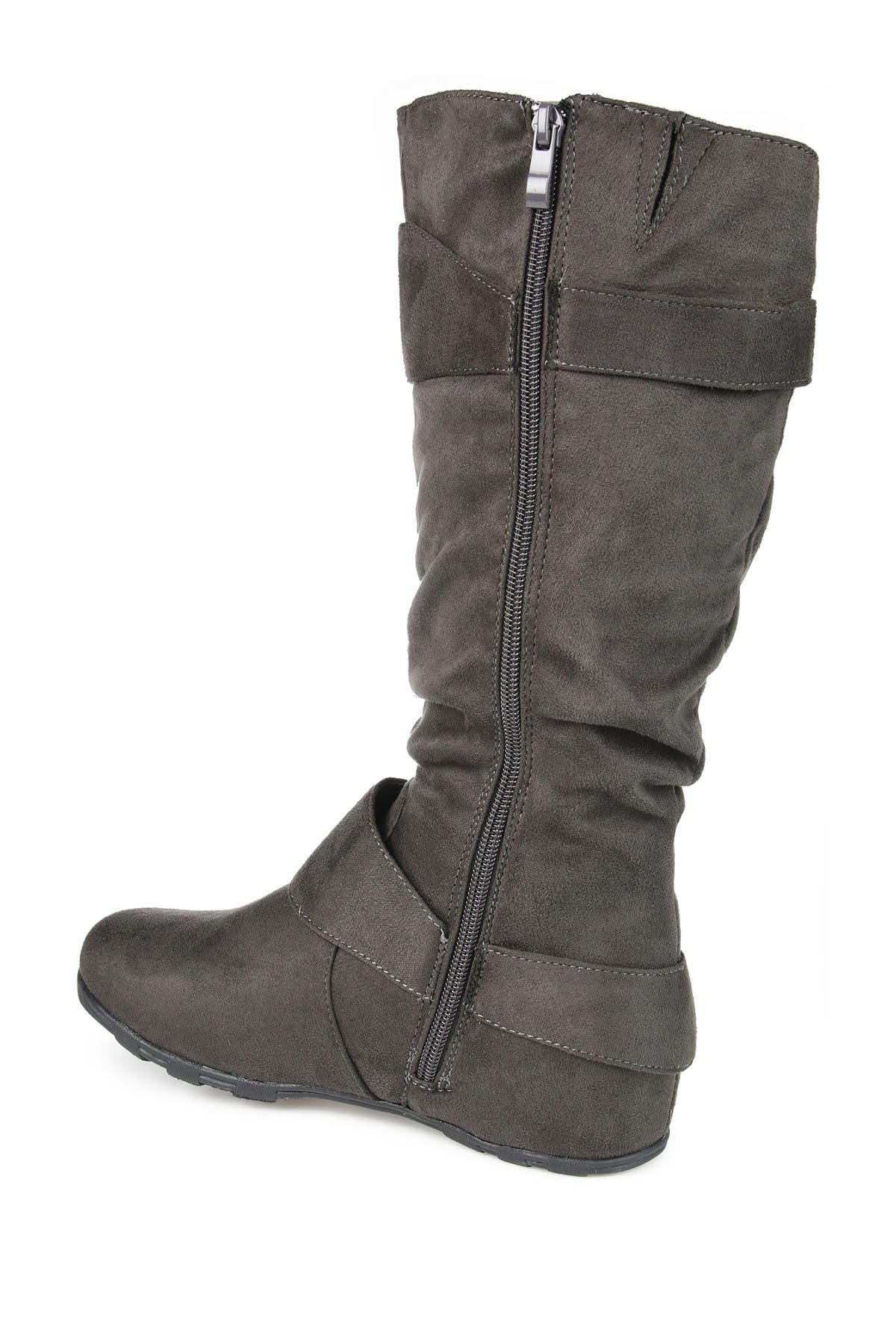 Journee Collection JOURNEE Jester Extra Wide Calf Side Buckle Tall Boot