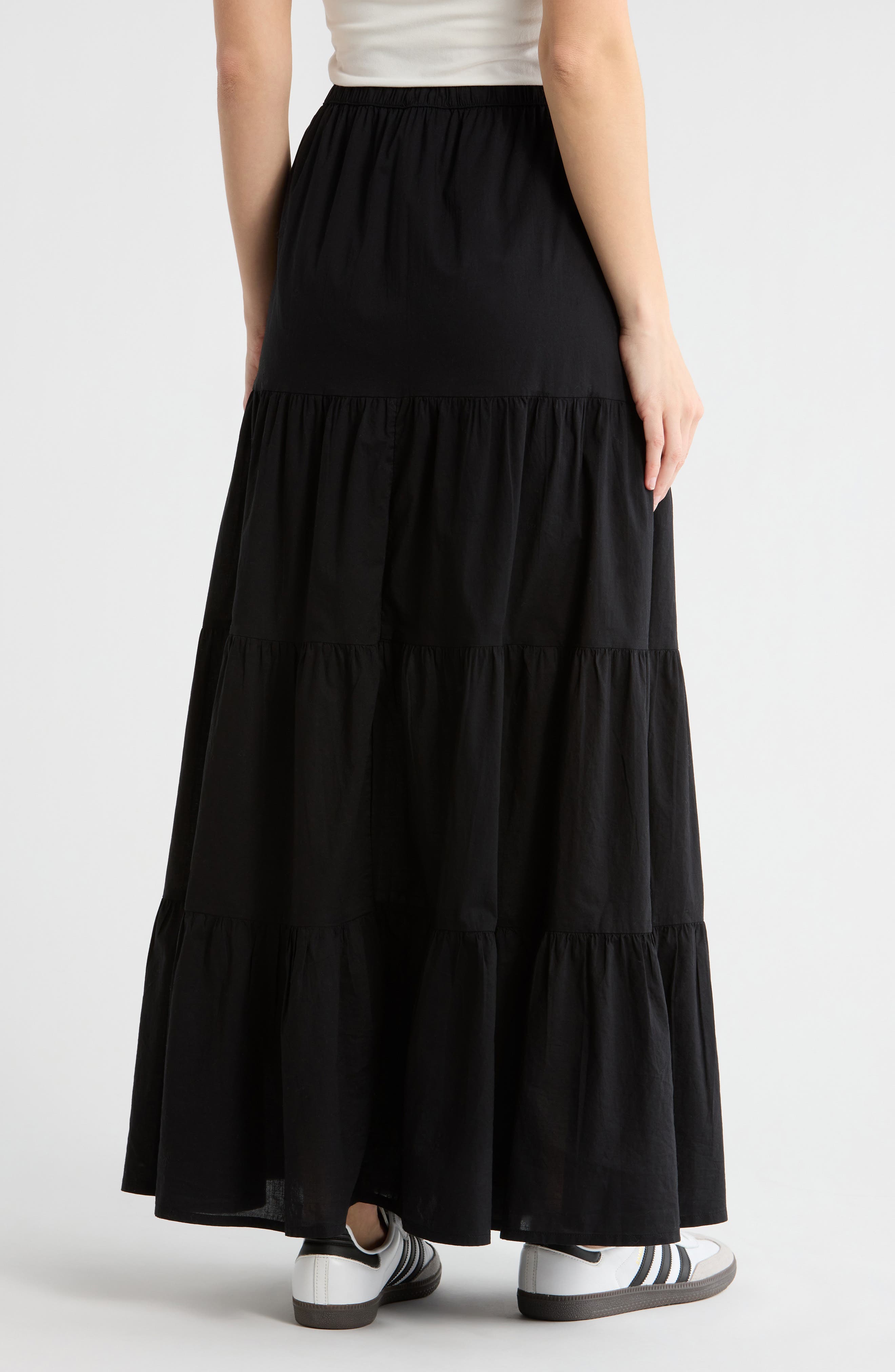 Abound Tiered Cotton Maxi Skirt