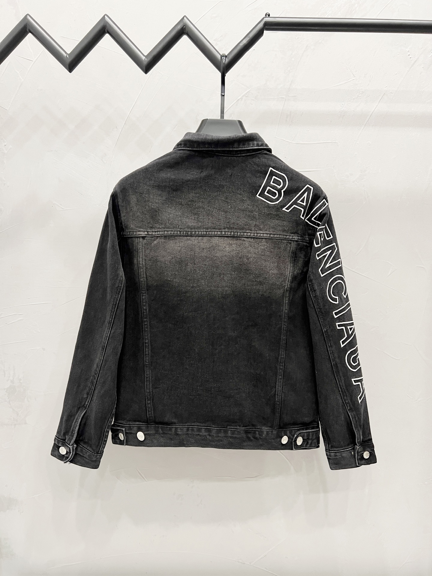 Letters Embroidery Single-Breasted Denim Jackets