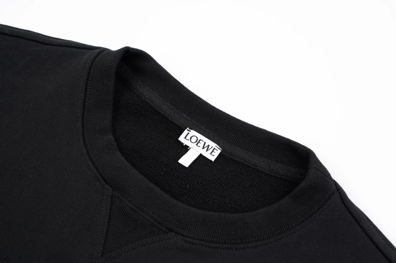 LOEWE Black Gradient Logo Embroidered Crewneck Sweatshirt product photo from LabelPicks