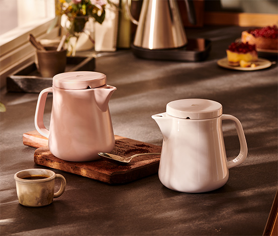 Kaffeebereiter Keramik, rosa