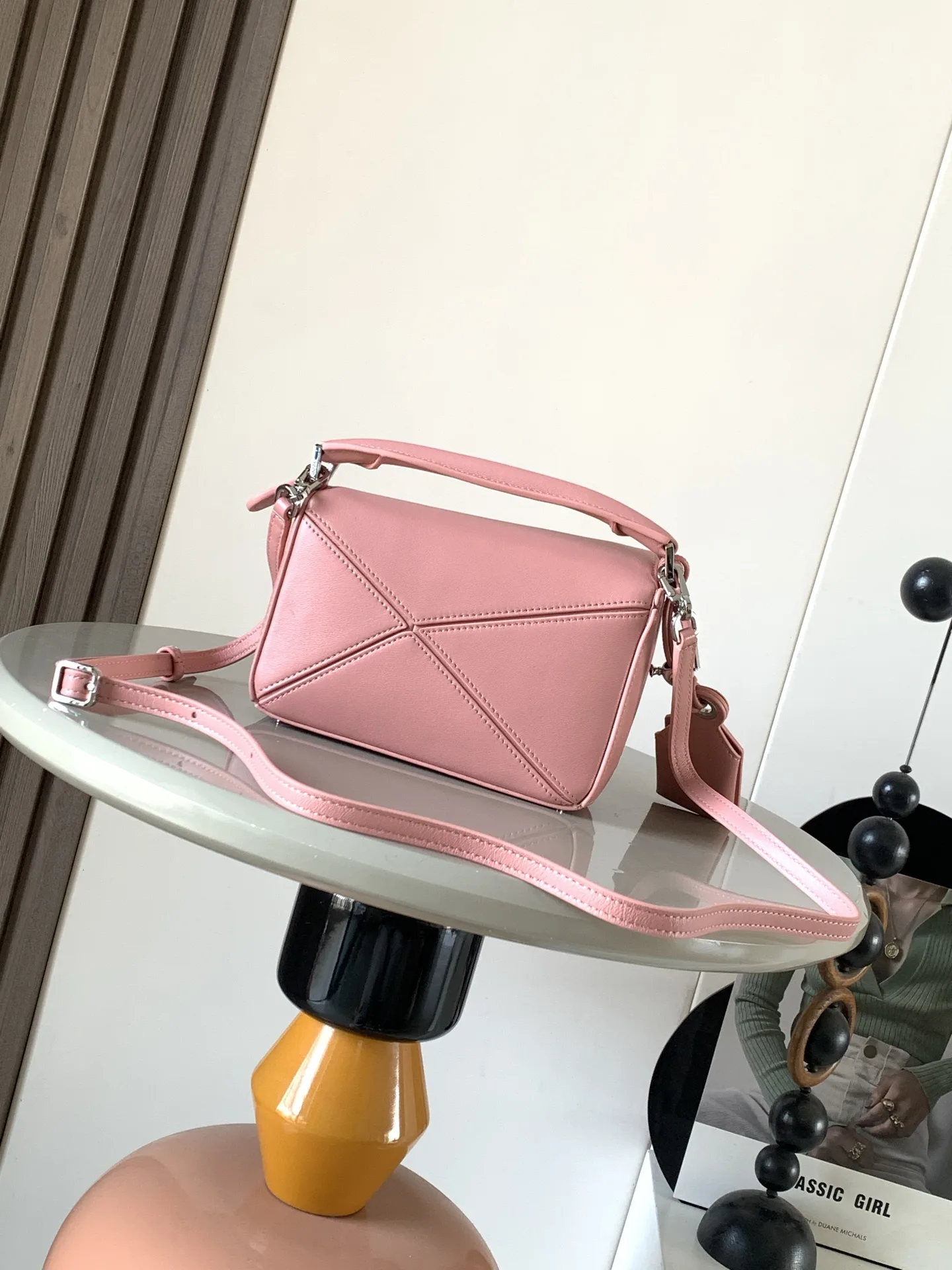 Loewe Pink Puzzle Lambskin Top Handle Bag product photo from LabelPicks