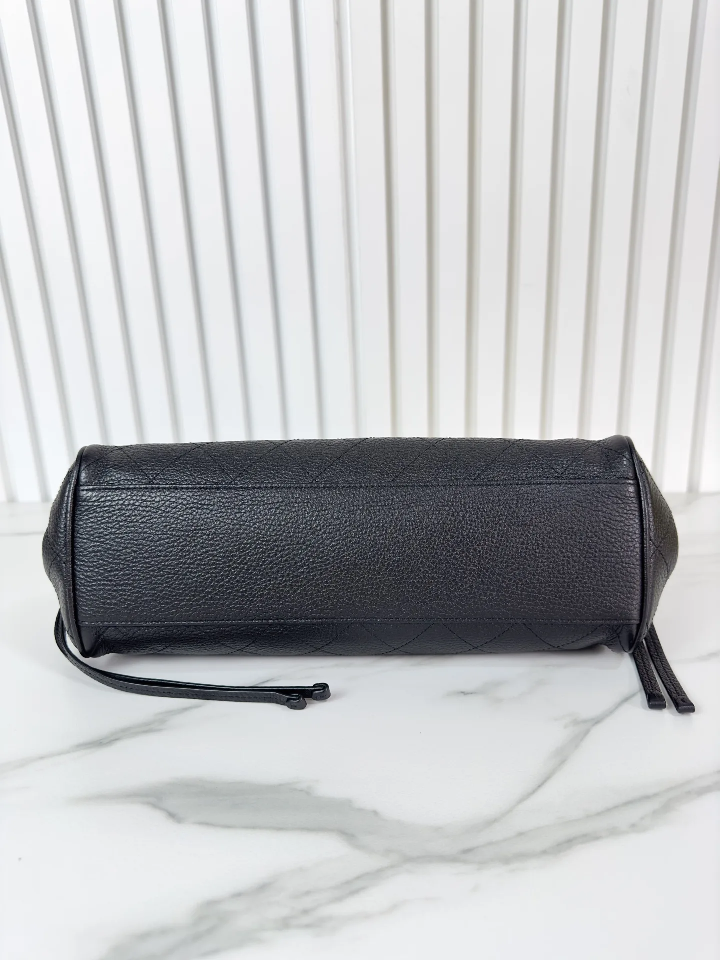 Chanel Black Grained Leather Top Handle Bag product photo from LabelPicks