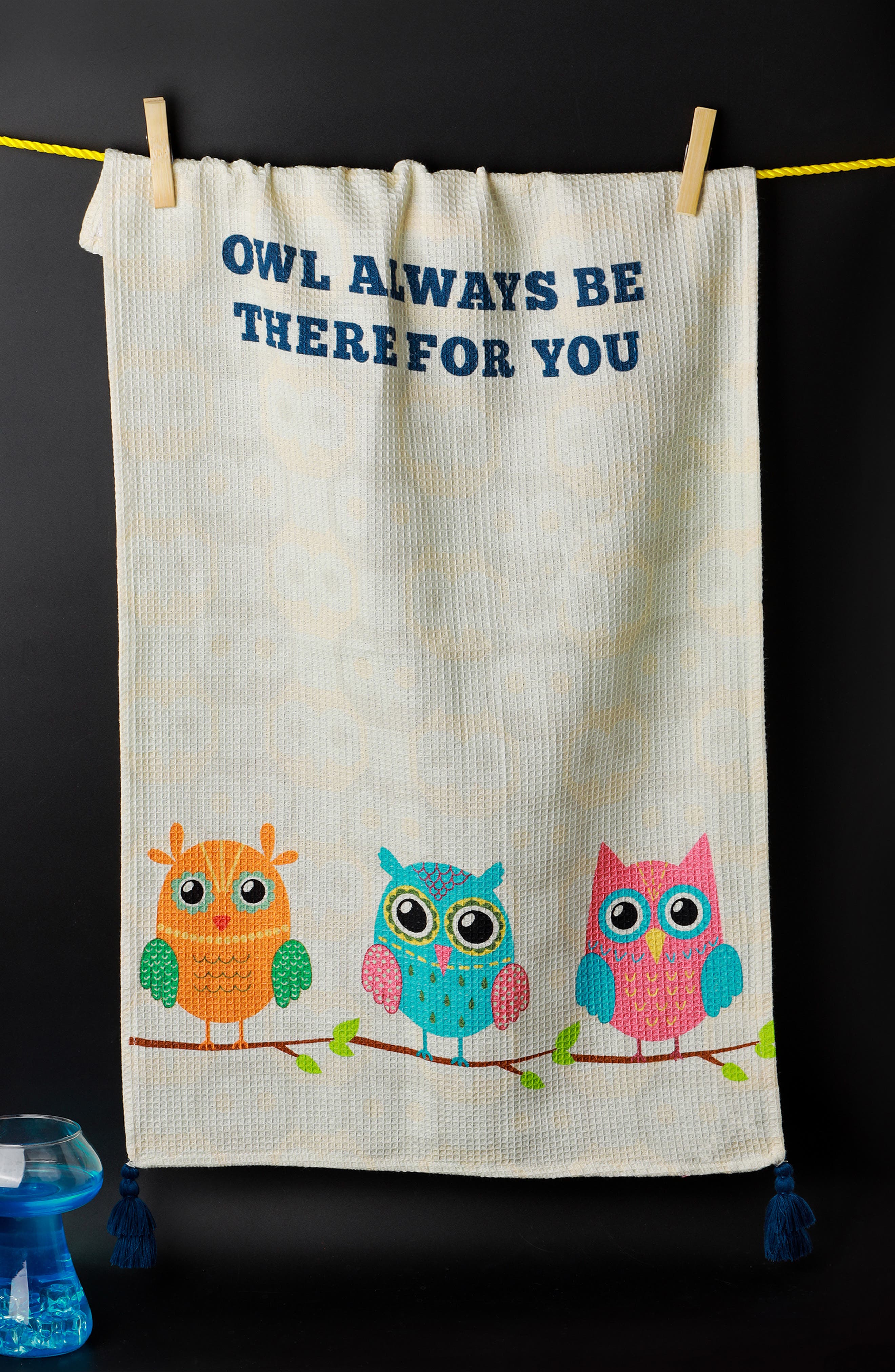 Tiramisu Owl Always Be There Set of 3 Kitchen Towels