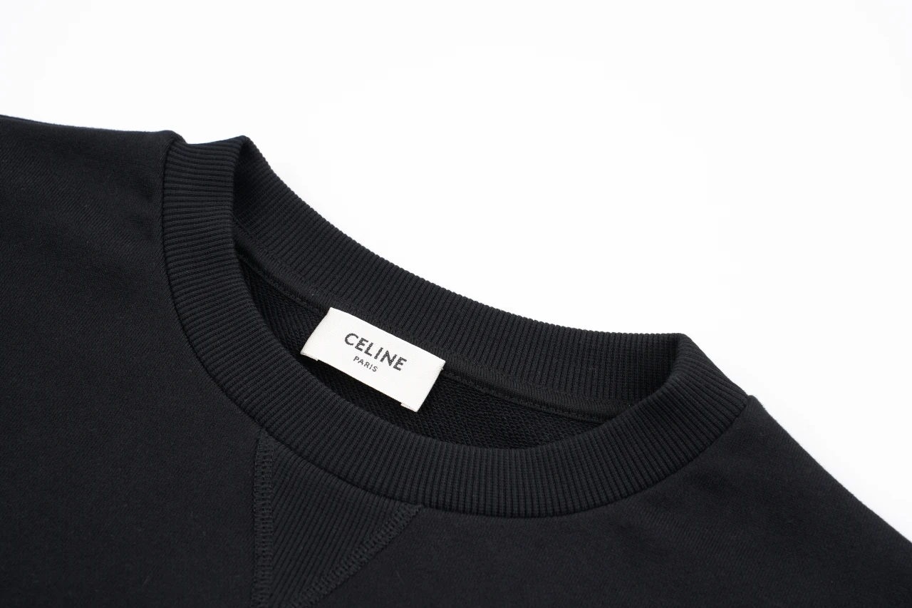 CELINE Black Triomphe Logo Crewneck Sweatshirt product photo from LabelPicks