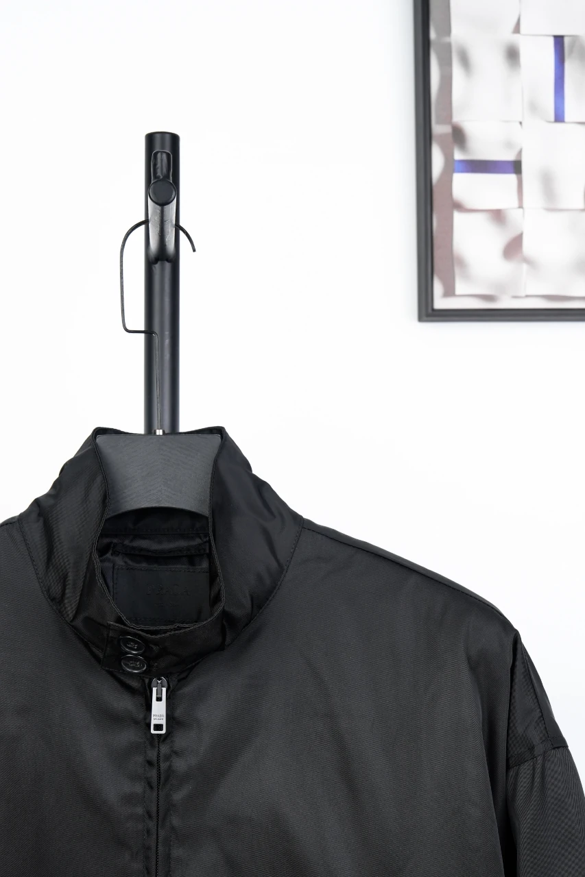 Prada Black Nylon Harrington Jacket product photo from LabelPicks