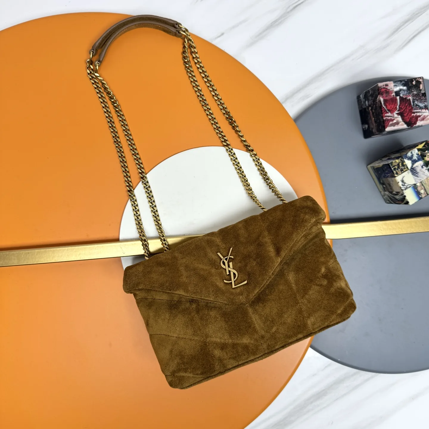 Saint Laurent Brown Loulou Quilted Leather Shoulder Bag product photo from LabelPicks