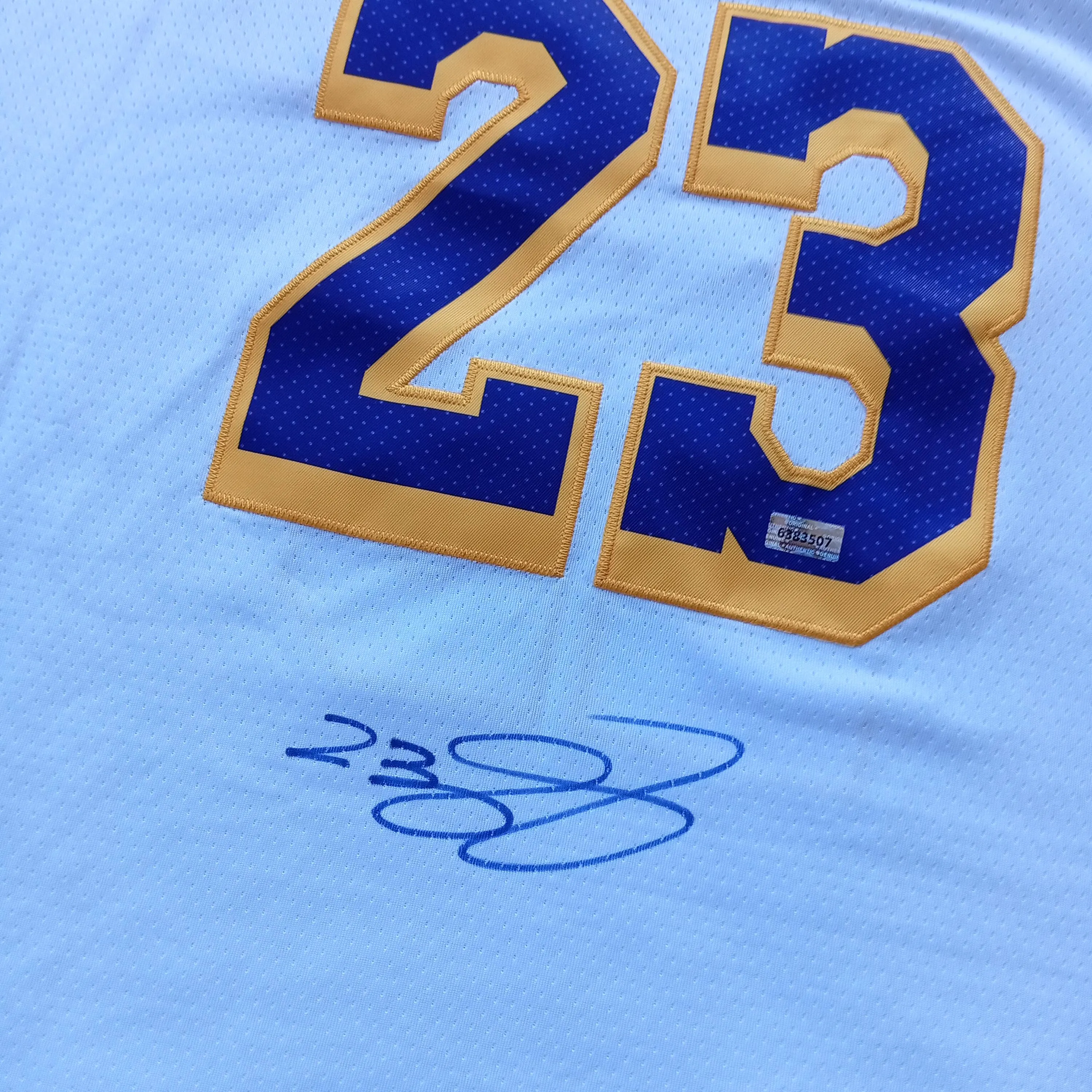 LeBron James Signed Autographed Los Angeles Lakers Basketball Jersey with COA