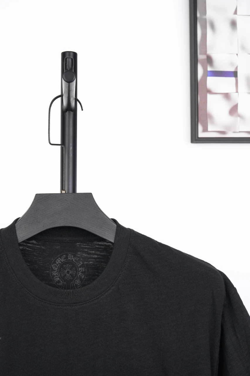 Chrome Hearts Black Pocket Cross Leather Label T-Shirt product photo from LabelPicks