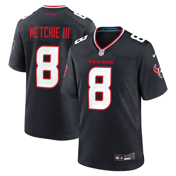 John Metchie III Houston Texans Nike Team Game Jersey -  Navy/Red/White