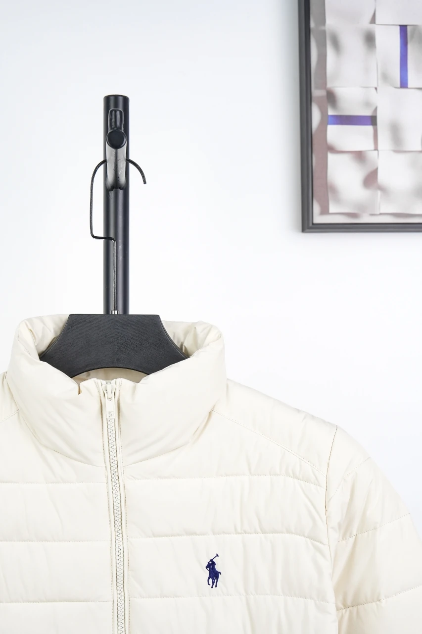 Ralph Lauren White Pony Embroidered Quilted Down Jacket product photo from LabelPicks