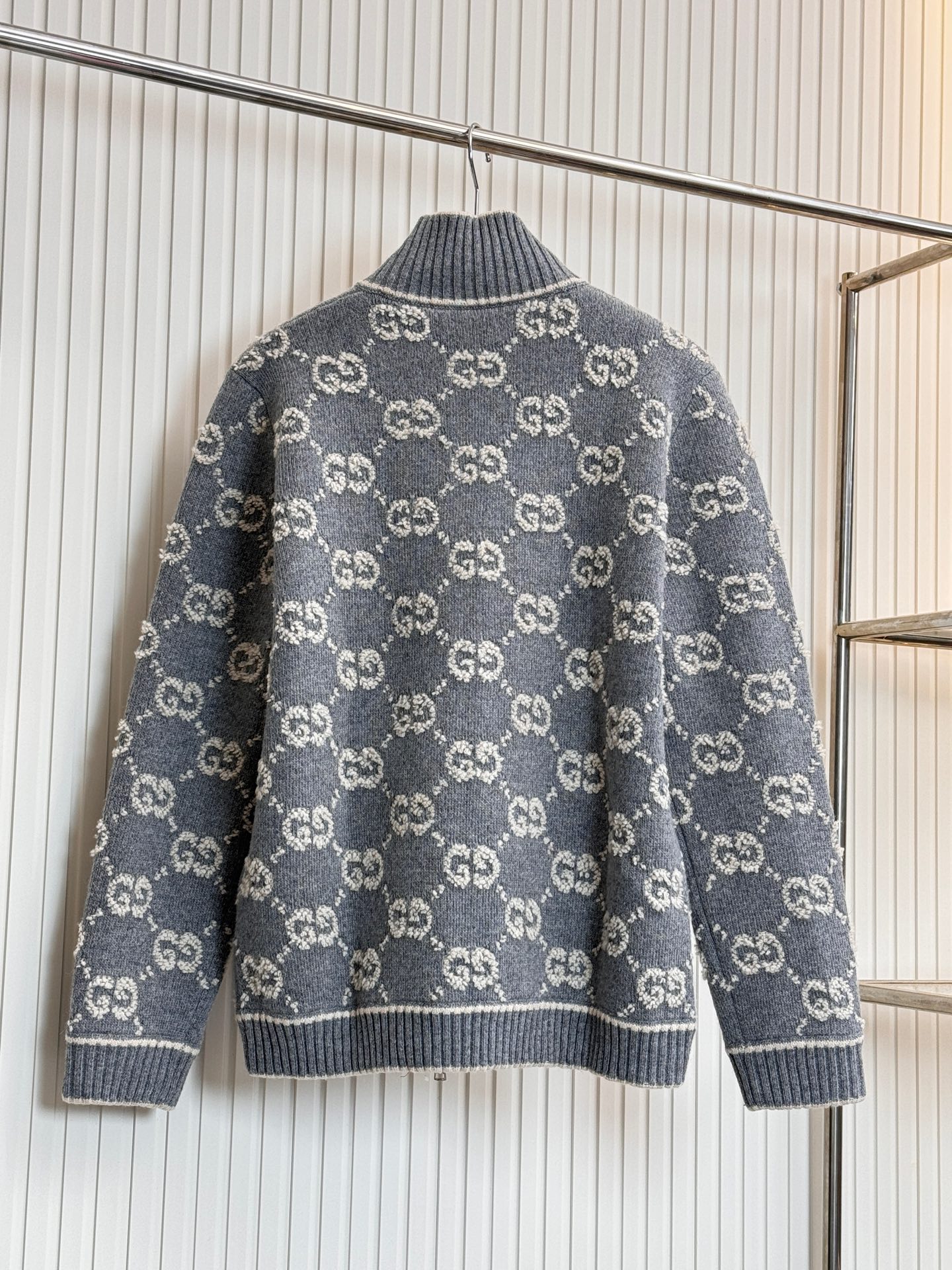0918 New Unisex Plaid Cotton Blend sweater