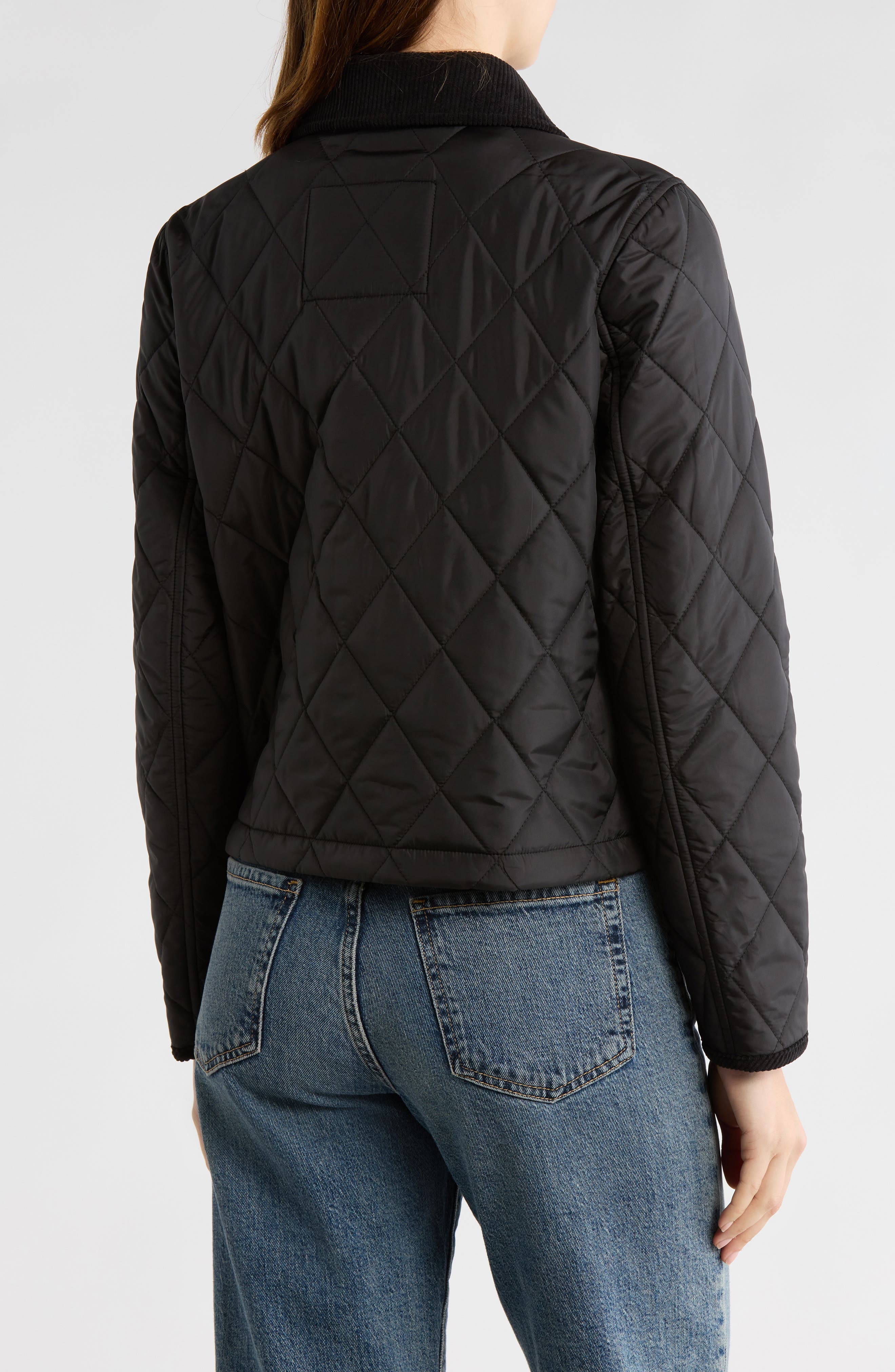 Tommy Hilfiger Snap Front Diamond Quilted Jacket