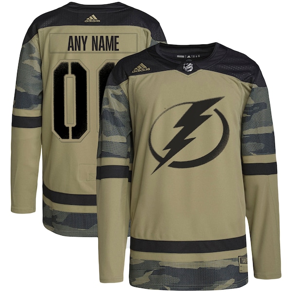 Tampa Bay Lightning adidas Military Appreciation Team Authentic Custom Practice Jersey - Camo