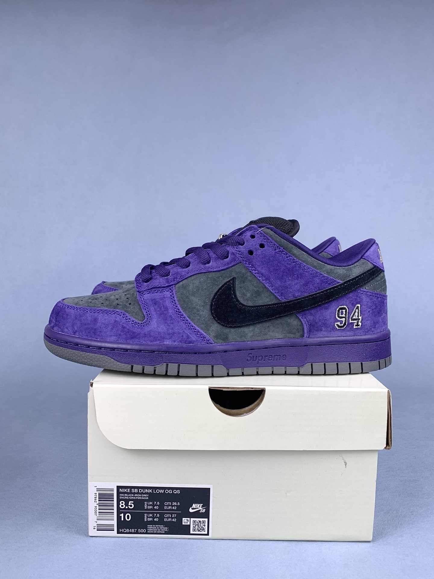 Supreme x Nike SB Dunk Low OG QS Shoes