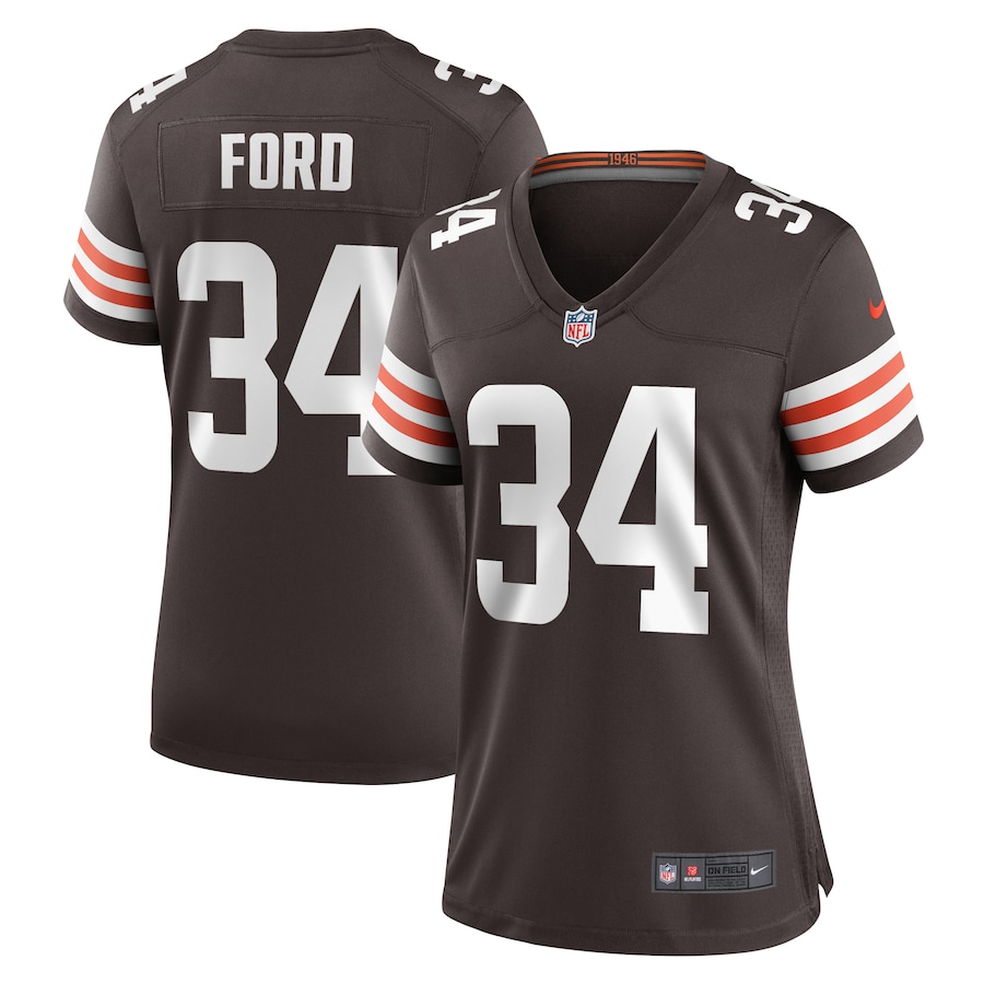 Mike Ford Cleveland Browns Nike Women's Game Player Jersey - Brown