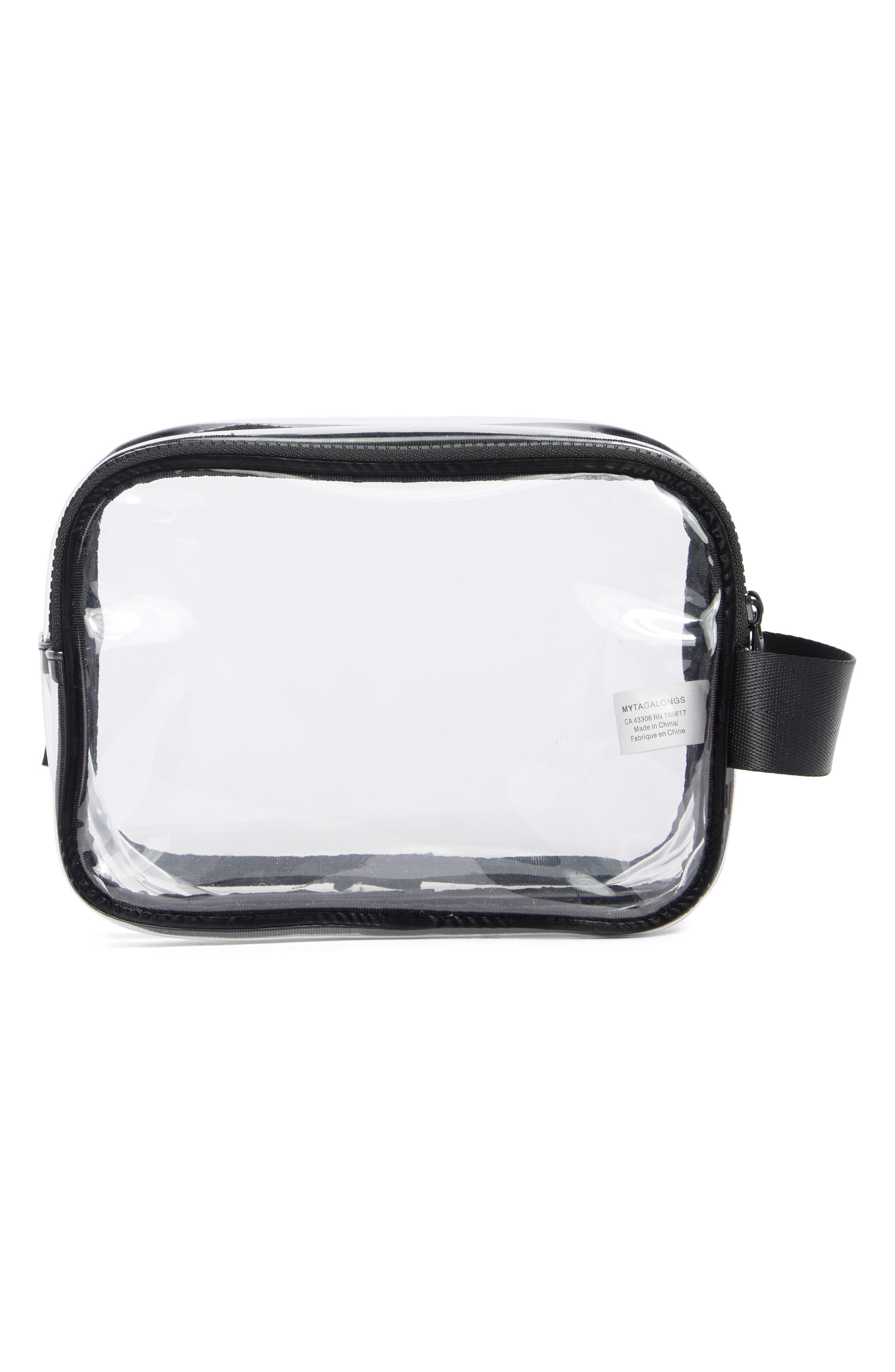 MYTAGALONGS Two-Zip Clear Dopp Kit